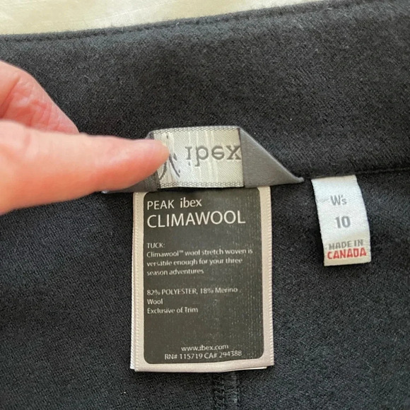 Ibex Climawool Lite Wool Pants Womens 10 Merino Soft Shell Hiking Snow Ski - Picture 10 of 13